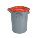 Contentor 80 lt com tampa hermética