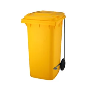 Contentor com 2 Rodas e Pedal Lateral